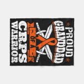 Crps誇りを持った戦士Rsd認識度Rndの祖父 フリースブランケット (正面(横))