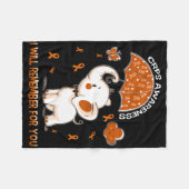 CRPS認識度ゾウ1 フリースブランケット (正面(横))