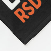 Crps認識度ファイター病Rsd戦士オレンジ フリースブランケット (角)