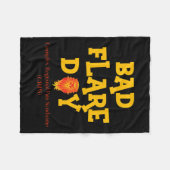 Crps認識度不良フレアの日 フリースブランケット (正面(横))