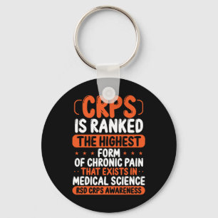 Crps認識度慢性疼痛オレンジリボンRsd Crps キーホルダー