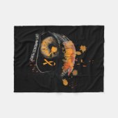 Crps認識度月複合地域痛Syndrom フリースブランケット (正面(横))