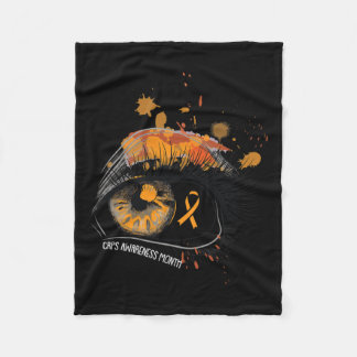 Crps認識度月複合地域痛Syndrom フリースブランケット