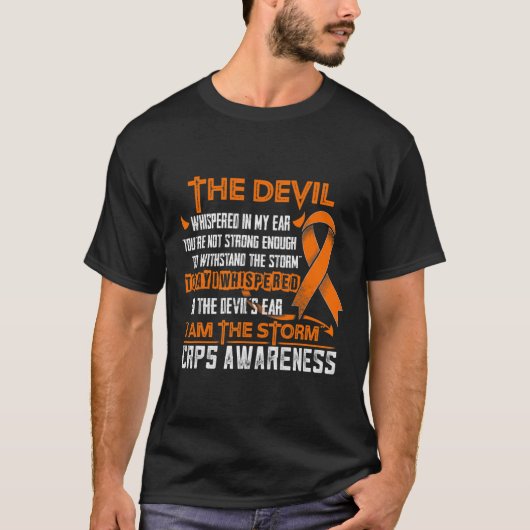 Crps認識度私は嵐の悪魔 Tシャツ (正面)
