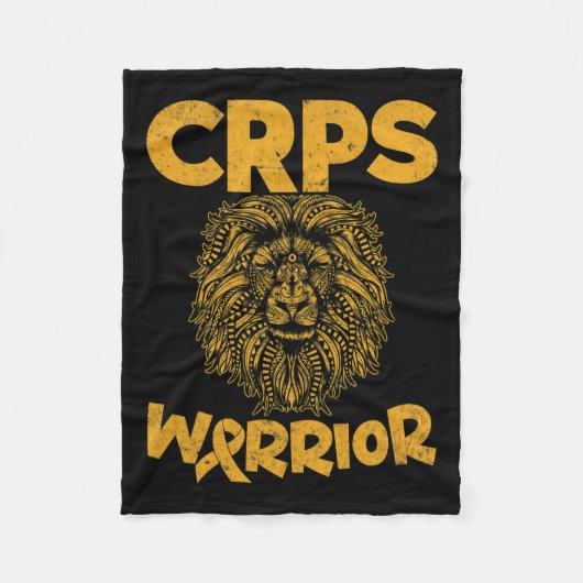 Crps認識度複合地域疼痛症候群Warr フリースブランケット (正面)