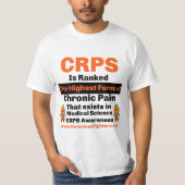 CRPS認識度 Tシャツ (正面)