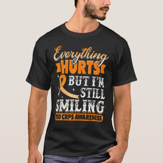 CRPS 複合性局所疼痛症候群 啓発 Tシャツ (正面)