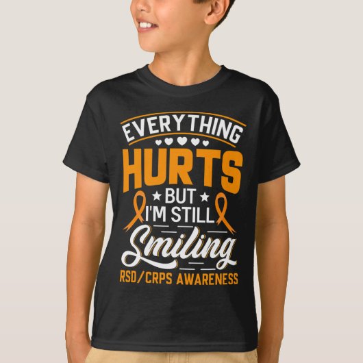 CRPS 複合性局所疼痛症候群 Awareness ノベルティ Tシャツ (正面)