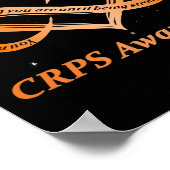 Crps Awareness Chronic Pain Orange Ribbon Rsd Crps ポスター (角)