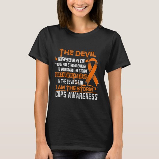 Crps Awareness I Am The Storm Devil  Tシャツ (正面)