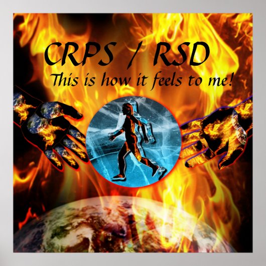 CRPS/RSDこうやって感じいる！Blznポスター ポスター (正面)