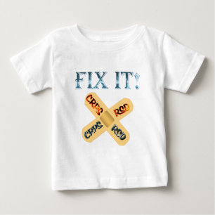 CRPS / RSDで直せ！交差包帯 ベビーTシャツ
