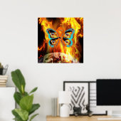 CRPS RSD戦士サバイアリボンバタフライアース ポスター (ホームオフィス)