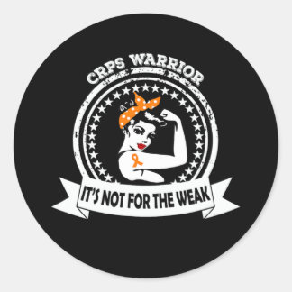 CRPS Warrior  Not For The Weak Orange Ribbon Aware ラウンドシール