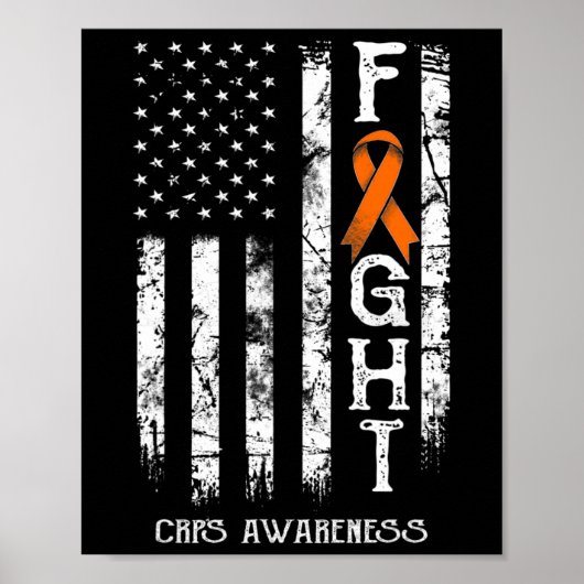 Crps Warrior Us Flag Rsd Crps Awareness  ポスター (正面)