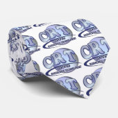 CRTによって証明される診療放射線技師の青のロゴ ネクタイ (ロール)