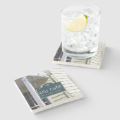 Cruカフェチャールストン(SC)大理石コースター。 ストーンコースター (横)