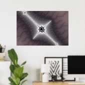 Crucifix – フラクタルポスター ポスター (ホームオフィス)