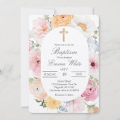 Crucifix  baptismInvitation 招待状 (正面)