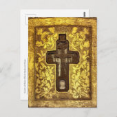 Crucifix with Relics of Saints Orthodox Icon ポストカード (正面/裏面)
