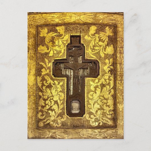 Crucifix with Relics of Saints Orthodox Icon ポストカード (正面)
