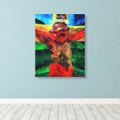 Crucifixion- 2009年に完成 キャンバスプリント (インサイチュ (ウッドフロア))