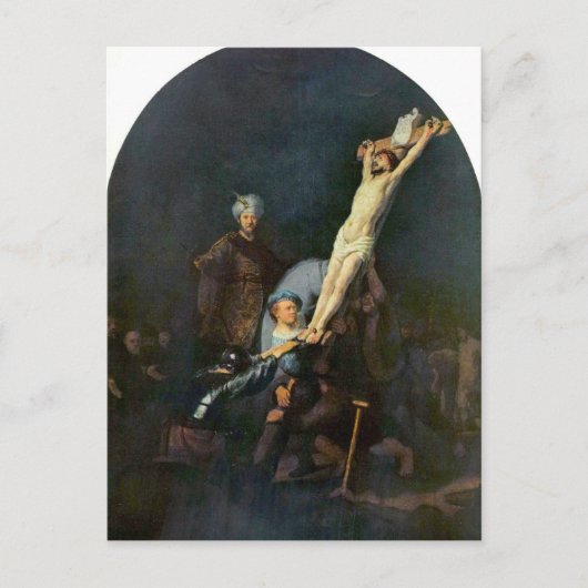 Crucifixion 2 by Rembrandt Harmenszoon van Rijn ポストカード (正面)