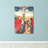 Crucifixion, c.1510 (パネル上の油) キャンバスプリント (インサイチュ (ウッドフロア))