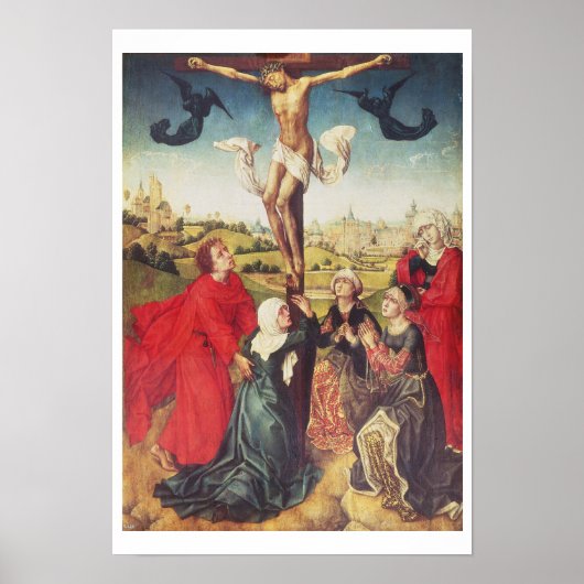 Crucifixion, c.1510 (パネル上の油) ポスター (正面)