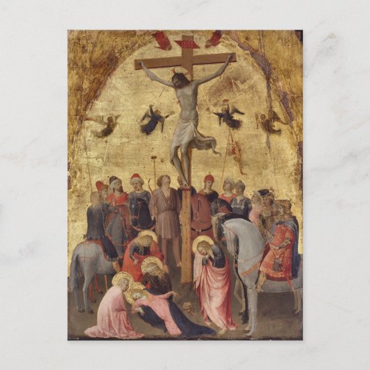 Crucifixion of Jesus by Fra Angelico ポストカード (正面)
