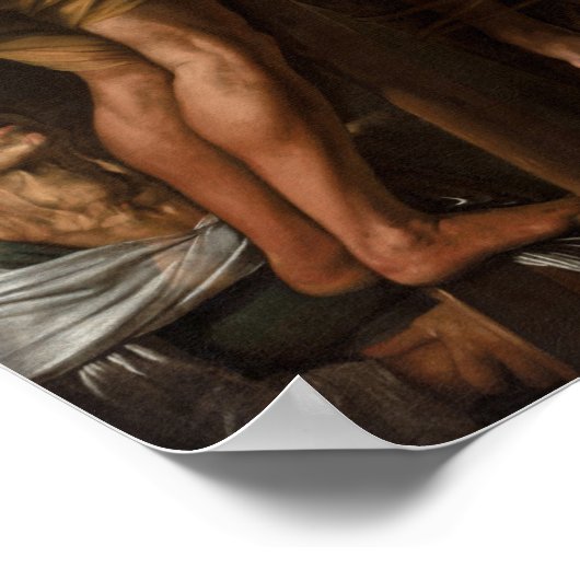 Crucifixion of Saint Andrew by Caravaggio – ポスター (角)