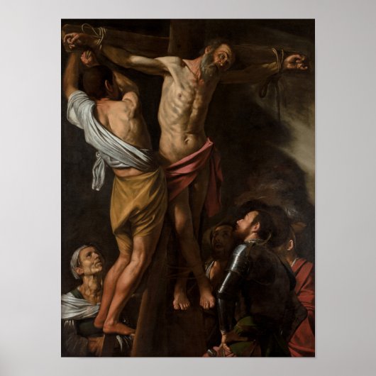 Crucifixion of Saint Andrew by Caravaggio – ポスター (正面)