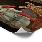 Crucifixion Saints at Jesus Feet ポスター (角)