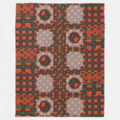 Cruickshankの一族の格子縞のスコットランドのキルトのタータンチェック フリースブランケット (正面)