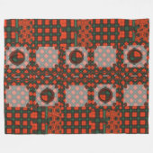 Cruickshankの一族の格子縞のスコットランドのキルトのタータンチェック フリースブランケット (正面(横))