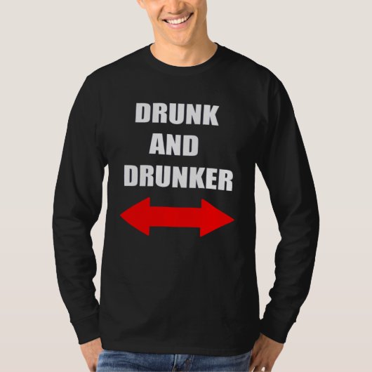 Cruise Alcohol Drinking Drunk and Drunker Tシャツ (正面)