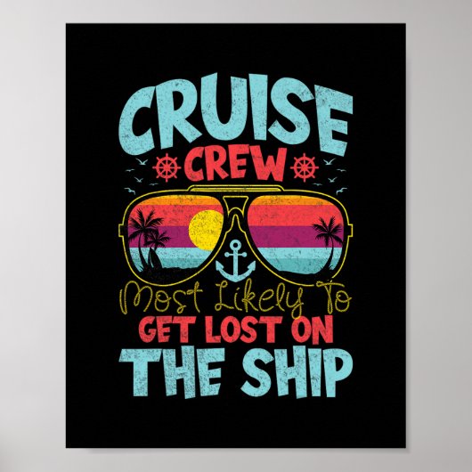 Cruise Crew Most Likely To Get Lost On The Ship -  ポスター (正面)