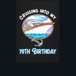 Cruise Lover Cruising Into My 70th Birthday キャンバスプリント<br><div class="desc">Cruise Lover Cruising Into My 70th Birthday</div>