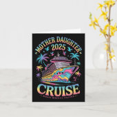 Cruise Mother Daughter Trip 2025 Funny Mom Daughte カード (黄色い花)