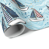 Cruise Nautical Patriotic Pattern ラッピングペーパー (ロールコーナー)
