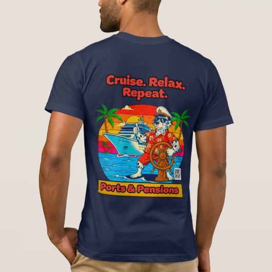 Cruise Relax Repeat Back Only Tシャツ (裏面)
