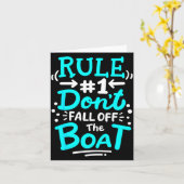 Cruise Rule #1 Don't Fall Off The Boat  カード (黄色い花)