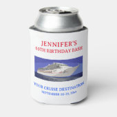 Cruise Ship Birthday Vacation Trip Travel Favor 缶クーラー (缶裏面)