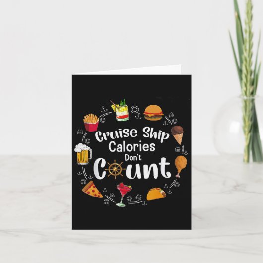 Cruise Ship Calories Don't Count カード (正面)