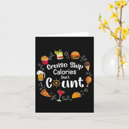 Cruise Ship Calories Don't Count  カード (黄色い花)