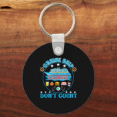 Cruise Ship Calories Don't Count Cruising Foodie  キーホルダー (正面)