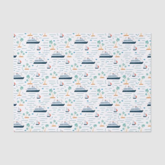 Cruise Ship Decoupage 薄葉紙 (正面)