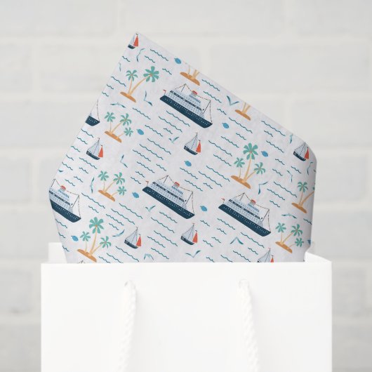 Cruise Ship Decoupage 薄葉紙 (ギフトバッグ)