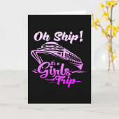 Cruise Ship Girls Trip Vacation Sea Yoyage カード (黄色い花)