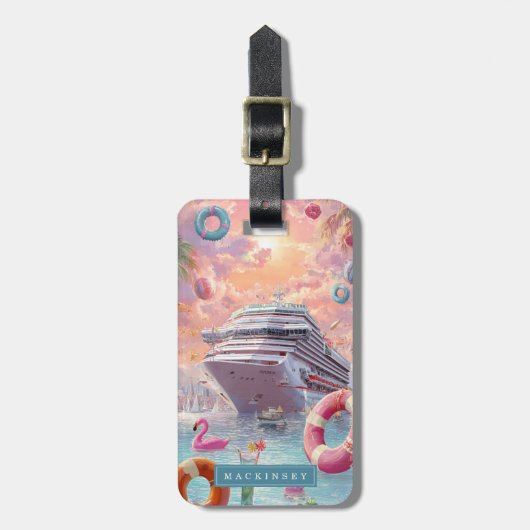 Cruise Ship Luggage Tag ラゲッジタグ (正面縦)